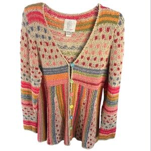 Forever Amano Happy Knit Cardi Sweater